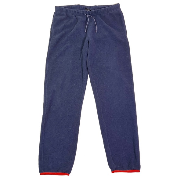Patagonia Synchilla Snap T Sweatpants Fleece Joggers Pockets Blue Red - Picture 1 of 5